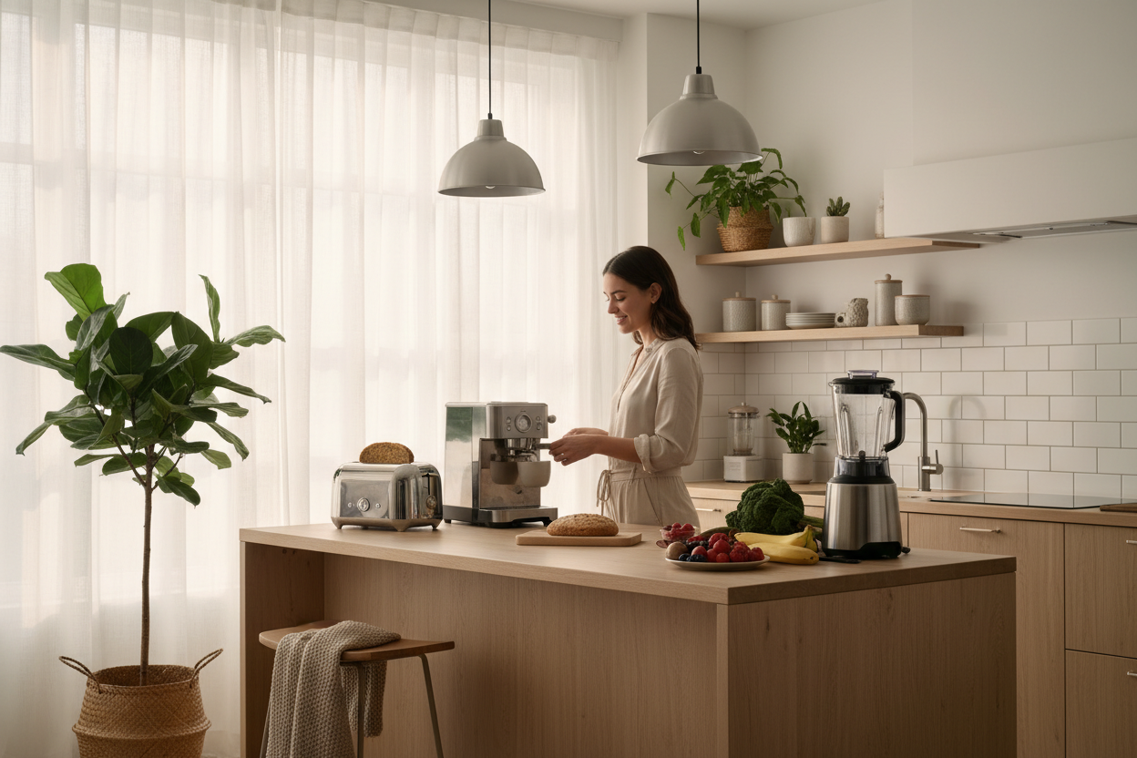 Doğal Işıklı Sabah Kahvesi